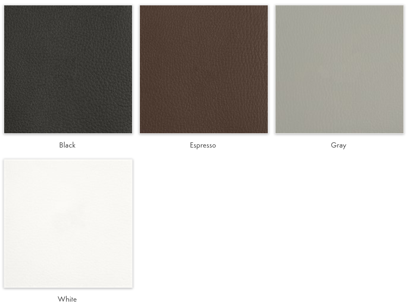bonded leather color options